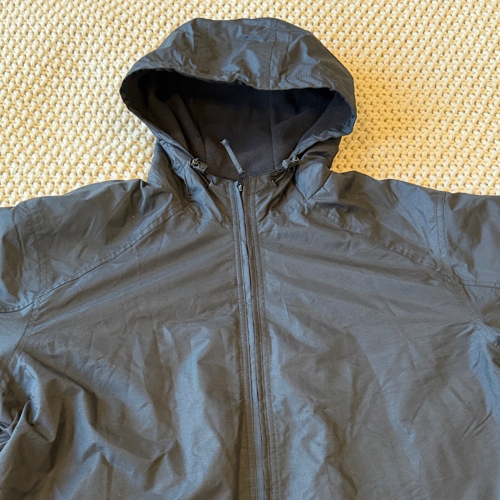 Men's Black Hooded Jacket - Picture 2 of 4